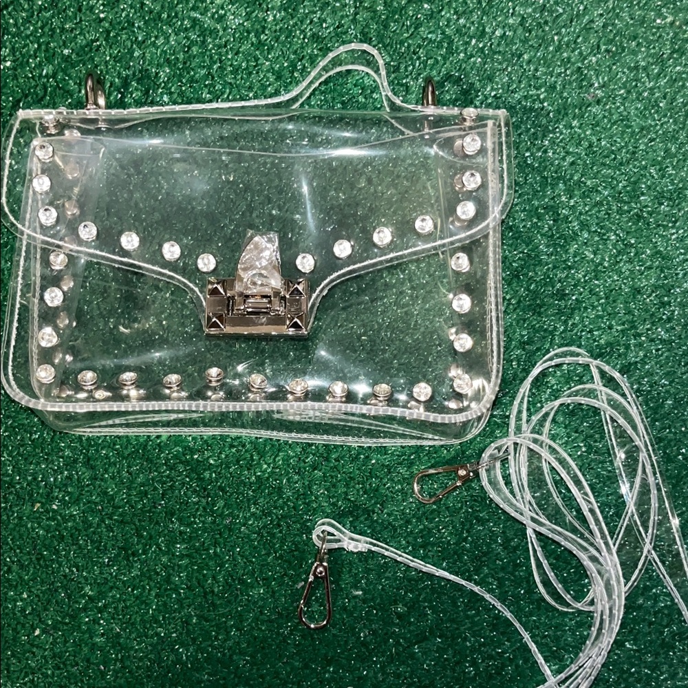 Clear Studded Women’s Bag New Flawed